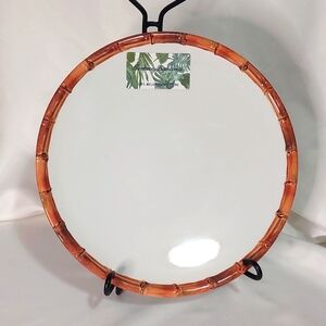 Tommy Bahama Bamboo Trim Melamine Plate